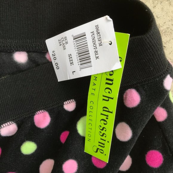 Microfleece Dot Print Lounge Pants NWT - Picture 4 of 6